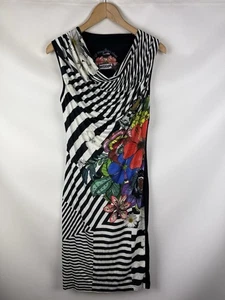 Vestido túnica sin mangas con patrón floral / a rayas Desigual para damas... - Imagen 1 de 21