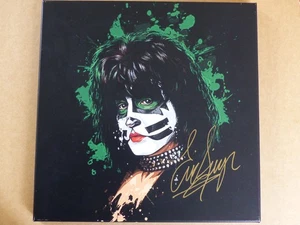 KISS Eric Singer signed Autogramm signiert auf 40x40 cm Canvas - Bild 1 von 2