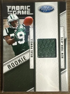 BILAL POWELL 2011 PANINI CERTIFIED #25 FABRIC GAME JERSEY ROOKIE #’d 245/250 - Bild 1 von 2