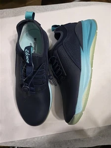 Neu ohne Etikett Clove 7 klassische rutschfeste Pflege-Tennisschuhe marineblau aqua 127664 - Bild 1 von 9