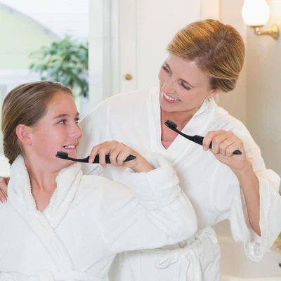  8PCS Spazzolino da denti pieghevole da viaggio portatile Spazzolino da denti a - Immagine 1 di 4