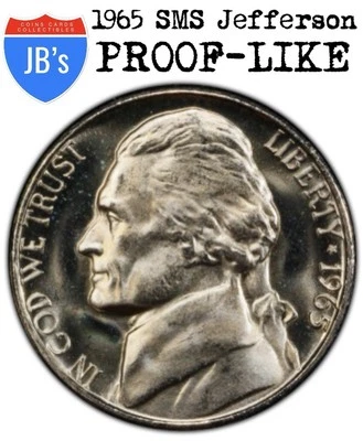 1965 SMS Jefferson Nickel PROOF-LIKE  *JB's Coins* - Image 1 of 4