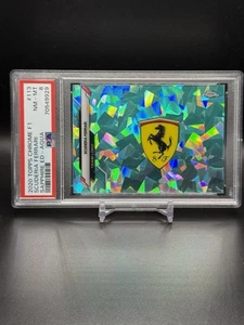 2020 TOPPS CHROME SAPPHIRE F1 #113 FERRARI TEAM LOGO RC AQUA REFRACTOR 69/99! - Picture 1 of 2