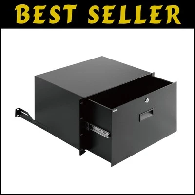 Compact and Secure 6U Server Drawer with Cable Management - 44lb Load-Bearing - Image 1 of 4