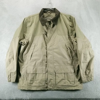 Chaqueta LL Bean Para Hombres Grande Verde Gore Tex Caza Campo Abrigo Lluvia Exterior Foto 1 de 4