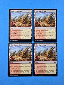 4x Wind-Scarred Crag Tarkir Dragonstorm TDM 2025 Mtg Magic Gathering Land 271 - Bild 1 von 2