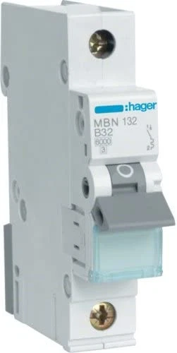 Hager MBN 132 LS-Schalter B 6kA Sicherung Automat Leitungsschutzschalter 32A - Bild 1 von 1