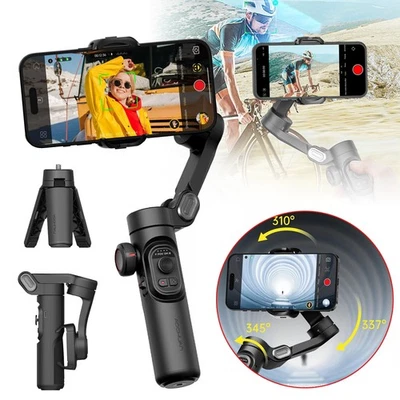 Smart 3-Axis Gimbal Stabilizer Foldable Phone Stabilizer for iPhone/Androd - Image 1 of 4