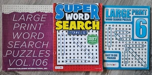 Large Print & Super Word Search Book Lot. 437 Puzzles! Bendon. New! - Picture 1 of 1