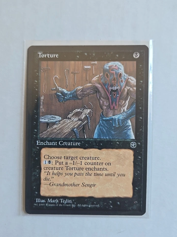 Torture (Art A) - Homelands - MP - MTG Magic - Common - Enchant Creature  - Image 1 of 1