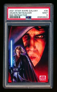 2021 Topps Star Wars Galaxy Chrome #39 Anakin Skywalker Red Refractor #5/5 PSA 9 - Bild 1 von 2