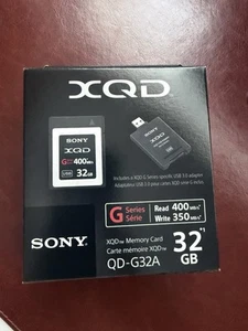 Sony XQD G Series 400 MB/s 32 GB Card Media - Picture 1 of 1