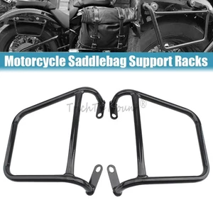 Bastidores de soporte de riel de alforja de hierro de acero negro para BMW R18 Classic 2020-2023 nuevos - Imagen 1 de 15