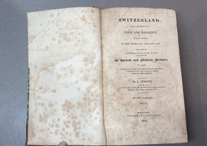 Antikes 1822 Buch Schweiz oder Tour & Residenz in diesem Land Geschichte Vol. 2 - Bild 1 von 22