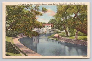 San Antonio River San Antonio Texas Postcard - Picture 1 of 2