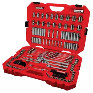 CRAFTSMAN 159-Piece Standard (SAE) and Metric Polished Chrome Mechanics Tool Set - Imagen 1 de 9