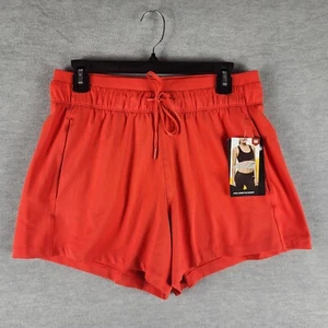 AVIA Woman Athletic Shorts M 8 10 Red Side Pocket NWT - Picture 1 of 18