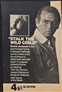 1976 TV Guide Print ad Movie Stalk the Wild Child David Janssen - Picture 1 of 1