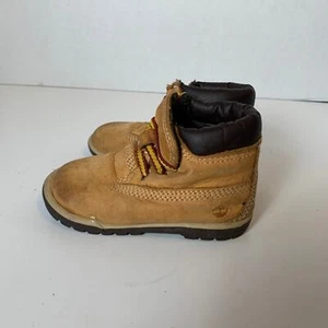 Timberland Boots Toddler Size 4 Waterproof Wheat Nubuck Boots - Picture 1 of 7