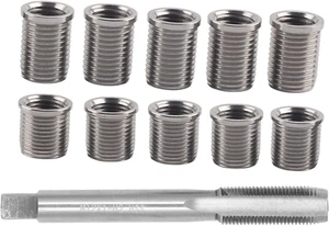 Spark Plug Thread Repair Kit, M10X1.0 Bolt, M12X1.0 Tap Stainless Steel Repair K - Picture 1 of 12
