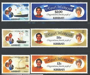 KIRIBATI 373-78 SG149-54 MNH 1981 Royal Wedding set of 6 CV$7 - Picture 1 of 1