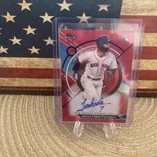 Masataka Yoshida 2023 Topps Finest Autograph Card Red Refractor 4/5  RC🔥🔥
