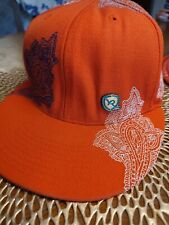 RocaWear Hat Orange Paisley Metal Logo **FREE SHIPPING**