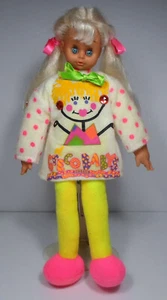 EL GRECO GREEK VTG 80's BLONDE GIRL 15'' SOFT STUFFED DOLL EL CRECO BABYS BABIES - Picture 1 of 11