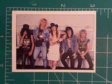 1989 Merlin Sticker Card ROCK Pop music GUNS N ROSES ROOKIE AXL SLASH DUFF IZZY