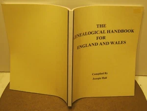 The Genealogical Handbook for England and Wales COMPILED by JOSEPH HALL 1977  - Imagen 1 de 2