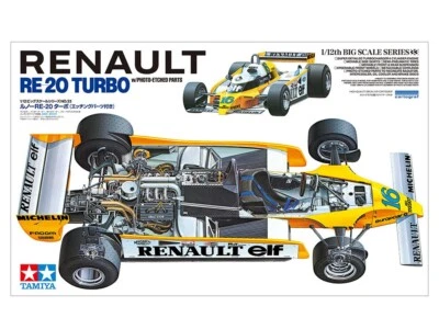 Tamiya 12033 F1 Auto da Corsa 1980 Renault RE-20 Turbo 1:12 Scala Plastica Kit - Immagine 1 di 4