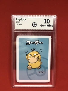 Psyduck Pokemon japanische alte Dienstmädchen Spielkarte bewertet CGC 10 MAKELLOS - Bild 1 von 2