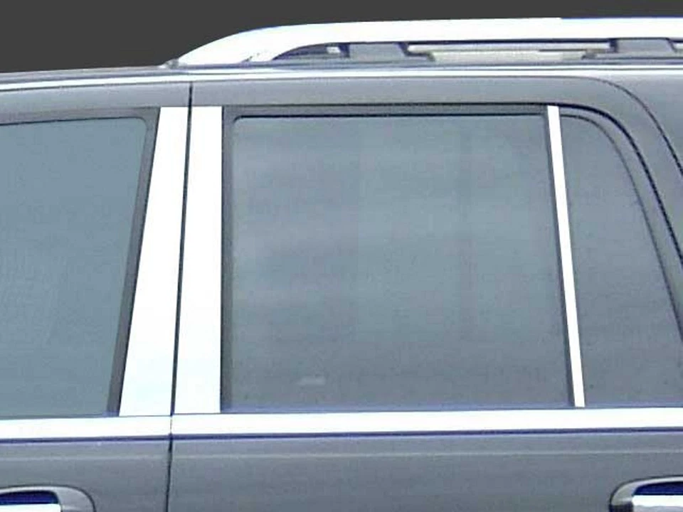 (FOR) 1998-2014 LINCOLN NAVIGATOR 6 Piece Stainless Steel Pillar Post Trim Foto 1 de 1