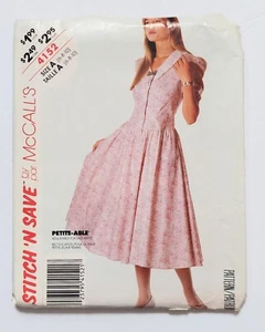 Stitch n Save By McCall's Pattern 4152 Dress Size 6 8 10 Cut 1989 - Picture 1 of 5
