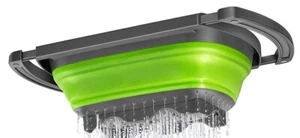 Collapsible Colander Over the Sink Extendable Handles Fruit Veggies Pasta - Picture 1 of 5