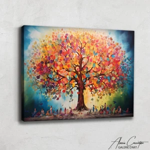 Tree Of Life Wall Decor Large - Zen Wall Art Canvas - Spiritual Art Print - Picture 1 of 11