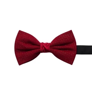 Men Elegant Shiny Gold Thread Pre-tied Bowtie Solid Color Twill Party Bow Tie - Picture 1 of 15