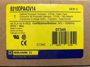 8910DPA43V14 Contattore uso definito di Square D 24V nuovo in scatola originale - Foto 1 di 2