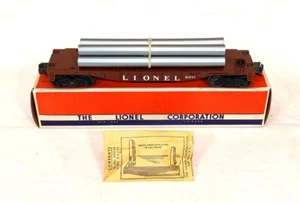 Mint Brand New Postwar Lionel 6511 Pipe Car From 1956~w/Nice OB & Sealed Packet - Picture 1 of 6