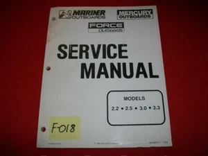 FORCE OUTBOARD 2.2 2.5 3.0 3.3 HP 1993 SERVICE MANUAL # 90-44477-1-1192 - Picture 1 of 4