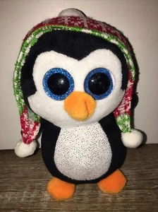 Ty Beanie Boos PENELOPE il pinguino 7" peluche giocattolo imbottito con occhi glitter - Foto 1 di 9