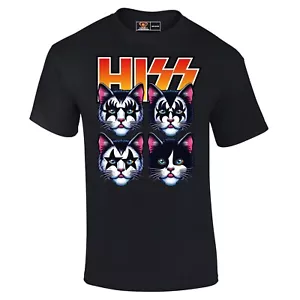 Hiss Cat Adults T-Shirt - Picture 1 of 1