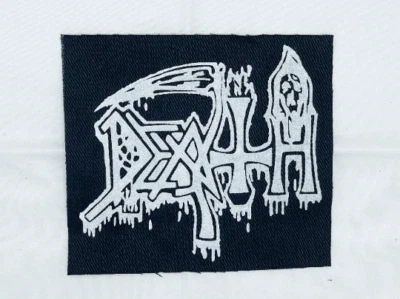 Death Logo Heavy Metal Denim Patch DIY Band Punk Vest Cannibal Corpse Obituary