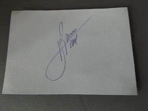 5" x 3.5" HAND SIGNED WHITE CARD - RENE ARNOUX - F1 - Picture 1 of 1