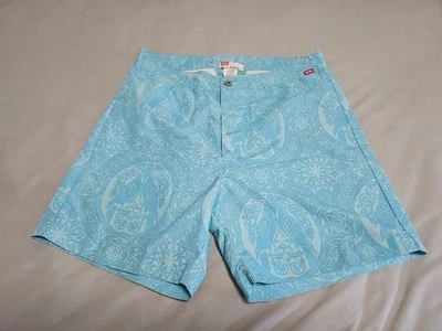 Diesel Traje de Baño Azul Ártico Ligero Barroco Botón Mosca Híbrido Pantalones Cortos de Natación M Foto 1 de 4