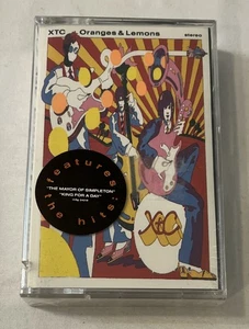 XTC Oranges & Lemons Cassette Tape 1989 Alternative Psychedelic Rock Rare Sealed - Picture 1 of 3