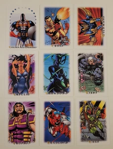 Youngblood Comics 1995 juego completo de tarjetas adhesivas con inserción de persecución 9 Skybox casi nuevo/como nuevo - Imagen 1 de 4