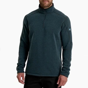 Maglione in pile KUHL Revel 1/4 quarto di zip blu tempesta grande - Foto 1 di 8
