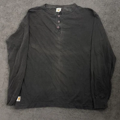 Camiseta Carhartt Vintage Años 90 Manga Larga Desgastada Talla XL Desteñida Hecha en EE. UU. Foto 1 de 4