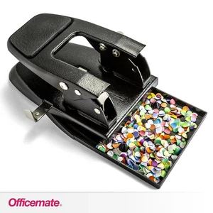 Officemate ergonomischer 2H Locher 1/4" Löcher verstellbar Guide 50 Sht Cap. BK 90082 - Bild 1 von 3